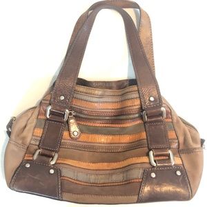 Large Fossil purse shoulder bag leather